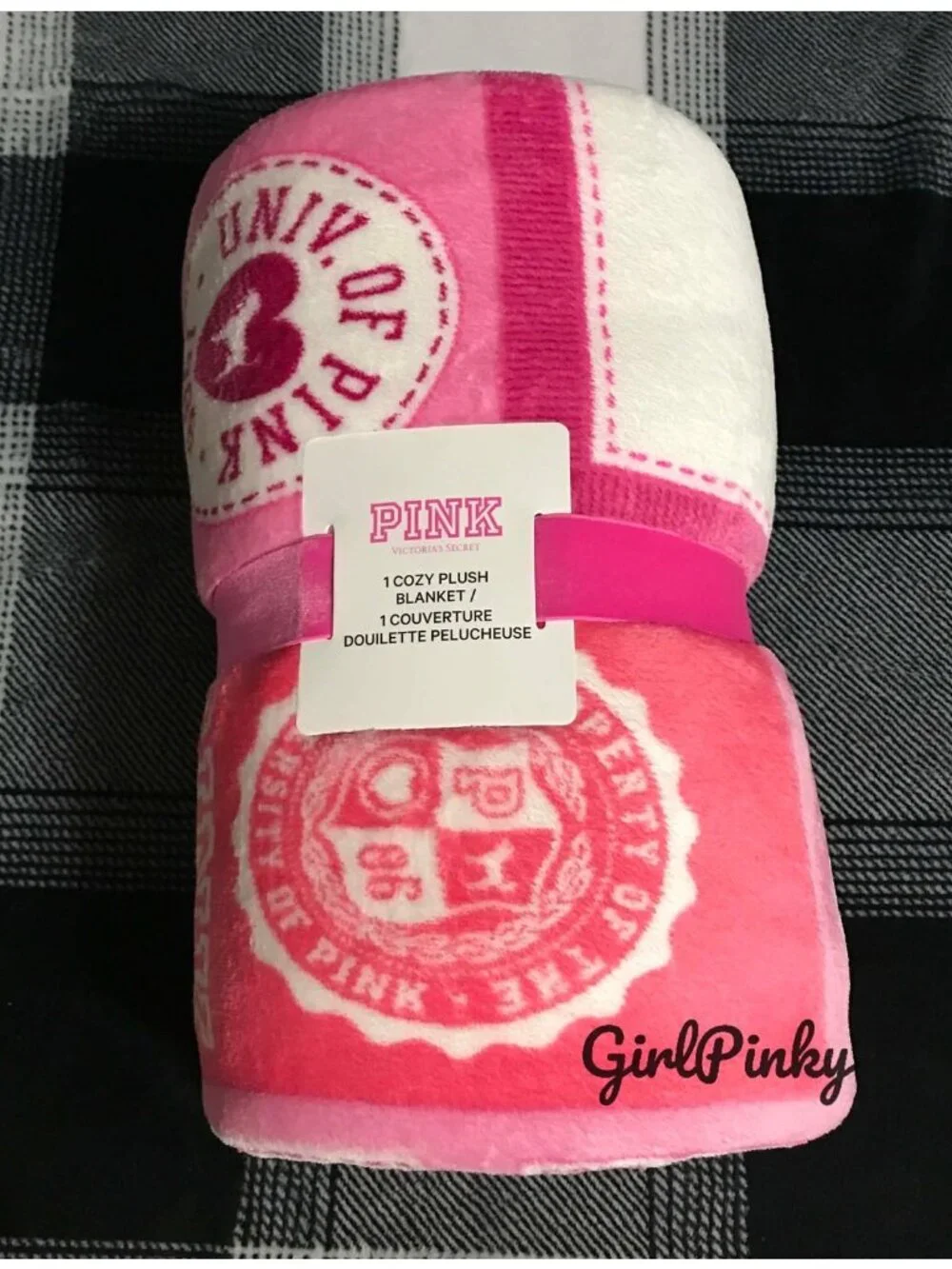 VS PINK COLORBLOCK COZY PLUSH BLANKET PINK FRIDAY 2026 LIMITED EDITION